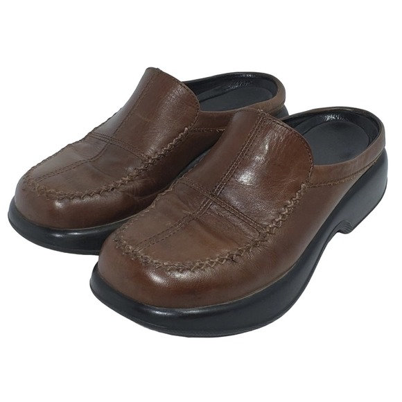 Dansko Brown Leather Mule Clogs Women’s Size 39 - Picture 7 of 8
